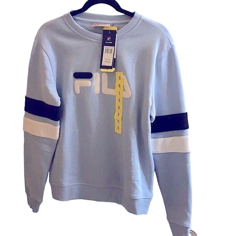 NWT! FILA Light Blue Crewneck Sweatshirt Size Small - Picture 2 of 6